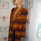 Vintage Platinum Brown/Green Burgundy Blazer Size L