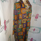 Vintage So What Brown Colorful Dress Size L