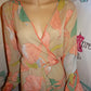XTaren Plus Peach Floral Dress Size 1x