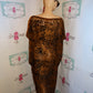 Vintage Leopard Sheer Dress Size 1x