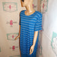 Vintage Pending Blue/White Stripe Dress Size 1x