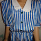 Vintage Tracy Richards Blue/White Stripe Dress Size XL