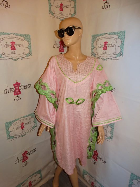 Vintage Nana Pink/Green Dress Size 3x
