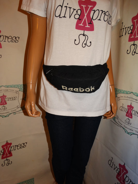 Vintage Reebok Black Fanny Pack