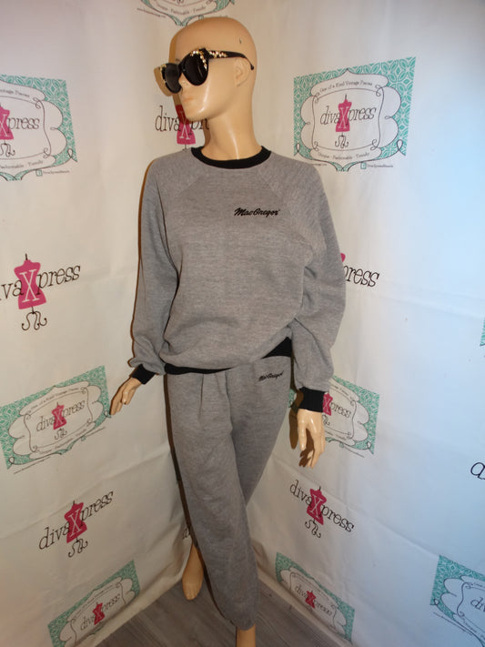 Vintage Mac Gregor Gray/Black  Sweet Suit Size L