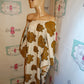 Vintage Tan/Gold AFrican Style Drape Dress Size 1x