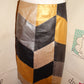 Vintage MEtrotyle Gold/Brown Leather Skirt Size M
