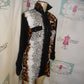 Vintage Mona LEA Couture Black Leopard/Cheetah Print Top Size M