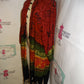 Vintage The African Scene Burgundy/Green Duster Size 2x