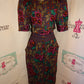 Vintage Postive Attitude Purple Pink Dress Size L