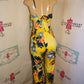 Vintage Yellow Floral Jumper Size S