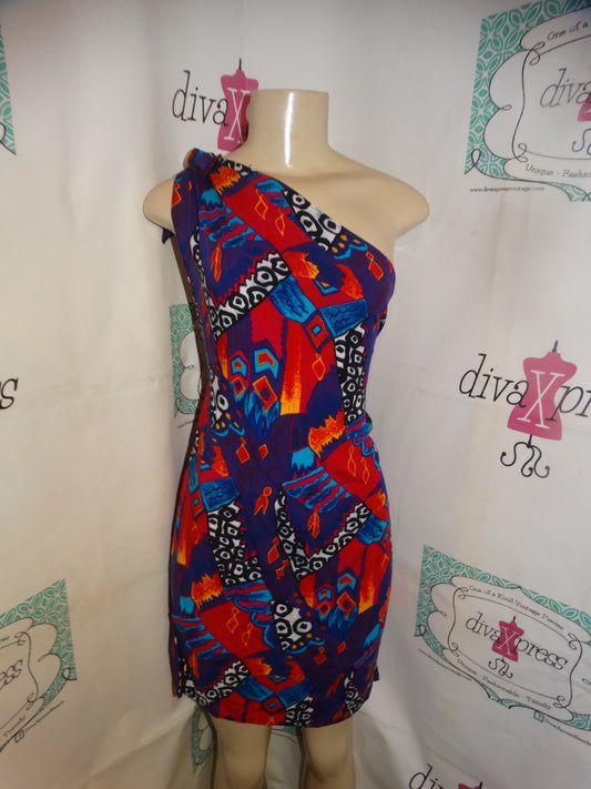 Vintage Purple Colorful Off Shoulder/Dress/Top Size 1x