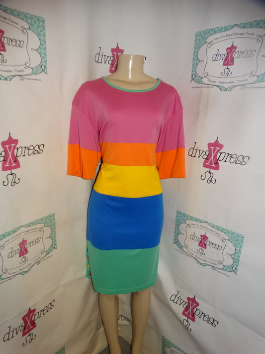 Vintage Mark Fore Colorful Dress Size L-XL
