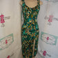 Vintage Que Pasa Green Aztech Shingle Dress Size S