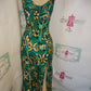 Vintage Que Pasa Green Aztech Shingle Dress Size S