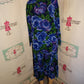 Vintage Paul Harris Purple Floral 2 Piece Skirt Set Size XL
