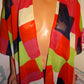 Vintage Pink/Green Colorful Sheer Duster Size 2x-3x