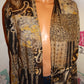 Vintage Melrose Tan/Black Throw Size 1x