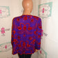 Vintage Krishma Purple/Red Sequins Jacket Size M