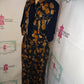 Vintage Maggie Lawerace Blue/Chain 2 Piece Skirt Set Size 3x