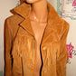 Vintage Tan Suede Shingle Jacket Size L