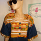 Vintage Jean African Style Dress Size 1x