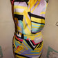 Vintage Nine West Black Colorful 2 Piece Skirt Set Size M
