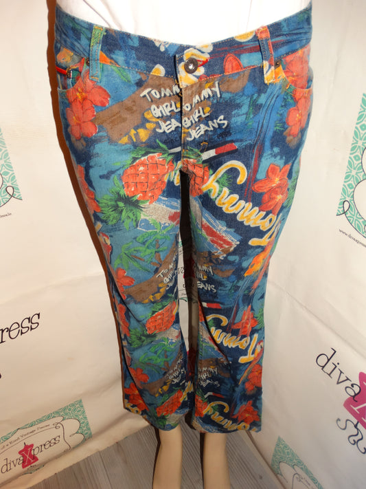 Vintage Tommy Jeans Colorful Jeans Size 11 or M