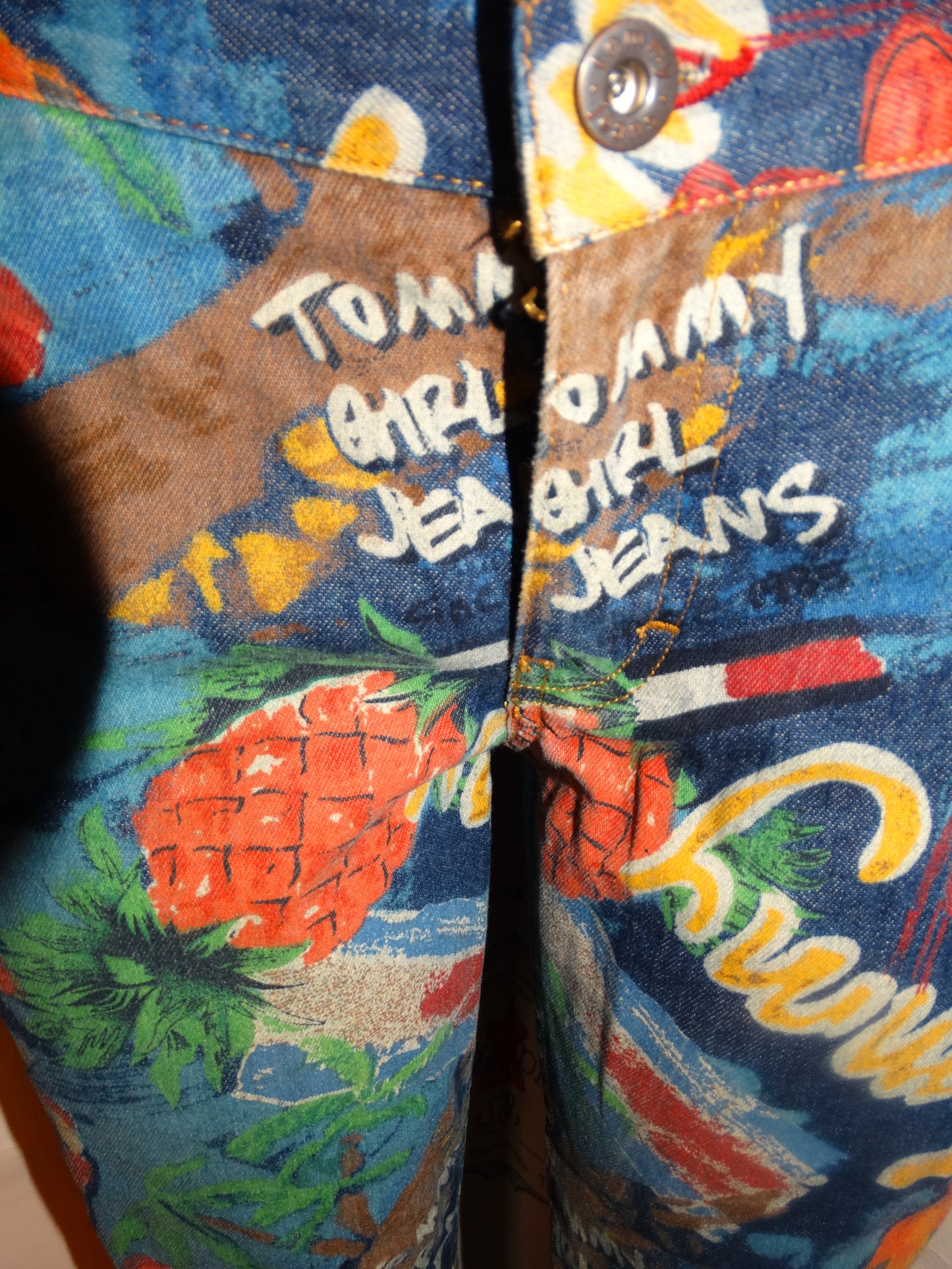 Vintage Tommy Jeans Colorful Jeans Size 11 or M