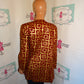 Vintage Kos Collection Burgundy/Gold Top Size M