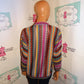 Vintage Pink Colorful Coogi Style Cardigan Size M