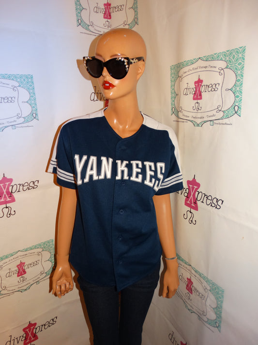 Vintage Starter Yankees Blue Jeter Jersey Size S