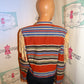 Vintage RanchWear Tan Colorful Shingle Jacket Size S