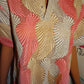 Vintage Tan/Peach Shell Blouse Size M