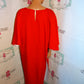 Vintage Red XL Long Ruffle Throw Size S-3x