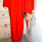 Vintage Red XL Long Ruffle Throw Size S-3x