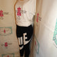 Vintage Nike Black/White Tights Size S