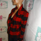 Vintage Jason Kole Red/Black Plaid Jacket Size M