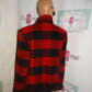 Vintage Jason Kole Red/Black Plaid Jacket Size M