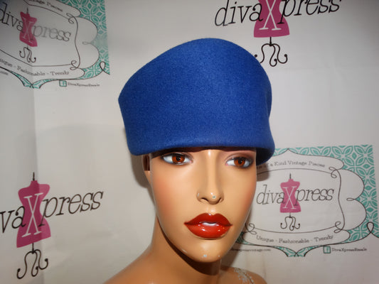 Vintage Royal Blue Hat