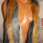 Vintage TAn/Gray/Cream Faux Fur Vest Size XL