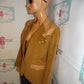 Vintage Pioneer Wear Tan Leather Patch Blazer Size S