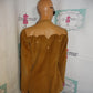 Vintage Pioneer Wear Tan Leather Patch Blazer Size S