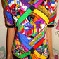 Vintage Richard Wareen Colorful Top Size S