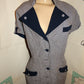 Vintage Kenar Blue/White Dress Size M