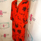 Vintage Liz Roberts Red/Black Dress Size L