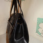Vintage Leather Pony Hair Indian Purse Size L