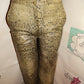 Vintage Leather Snakeskin Pants Size M