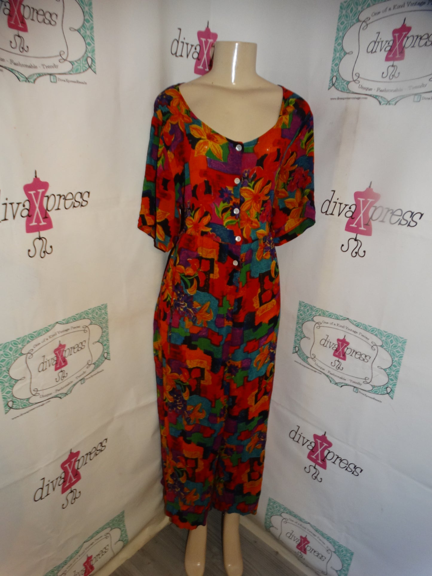 Vitnage LA Cera Colorful Romper Size 1x