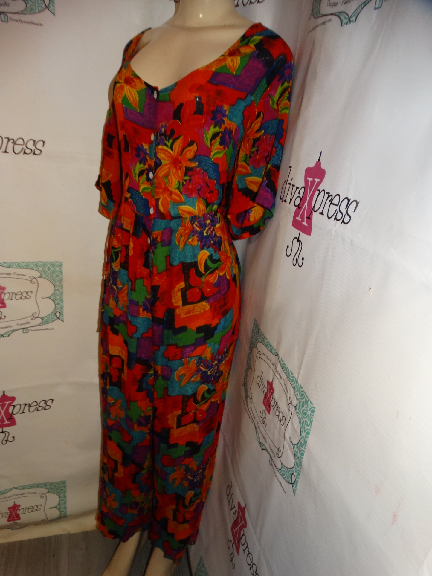 Vitnage LA Cera Colorful Romper Size 1x